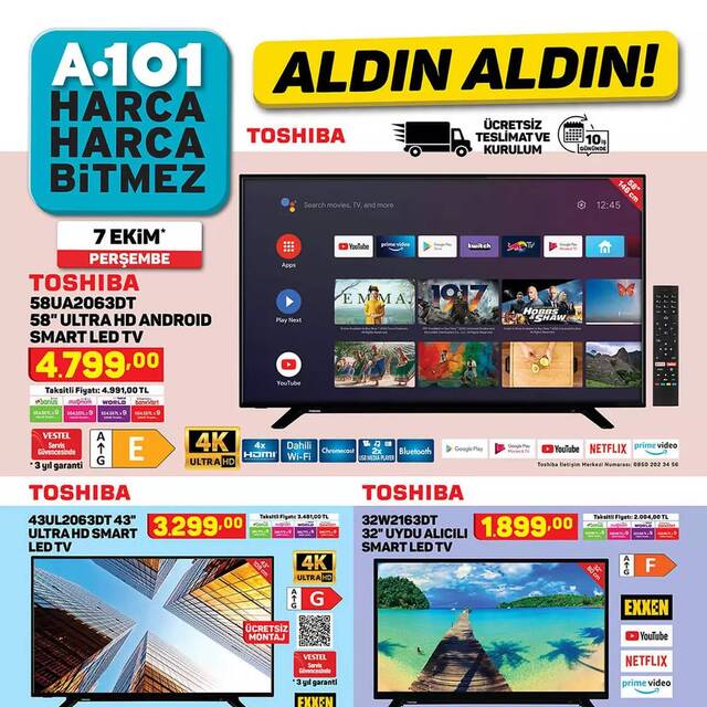 A101'de haftanın indirimli ürünler listesi