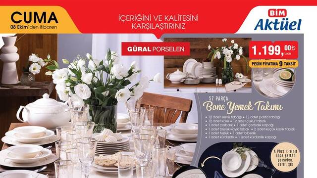 BİM 8 Ekim aktüel ürünler kataloğu