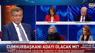 Davutoğlu Habertürk TV'de soruları yanıtladı