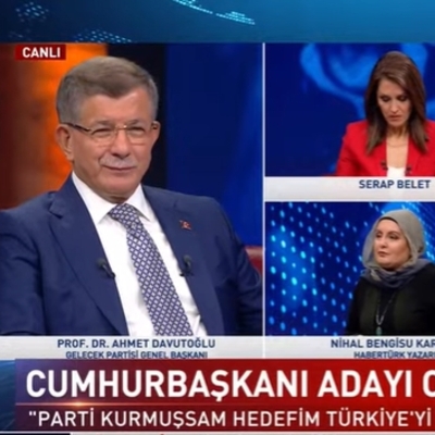 Davutoğlu Habertürk TV'de soruları yanıtladı