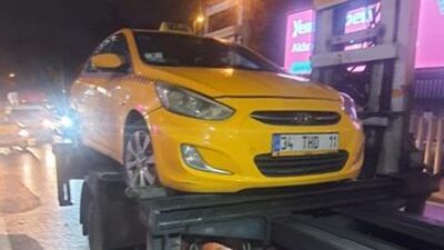 Aracını taksiye çeviren korsancı yakalandı