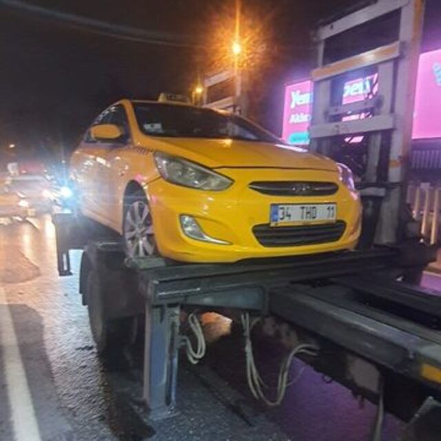 Aracını taksiye çeviren korsancı yakalandı