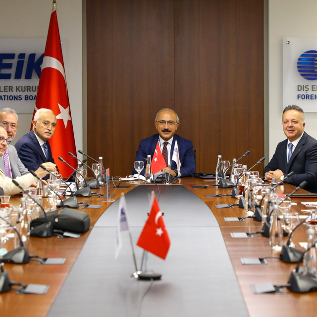 Bakan Elvan DEİK heyetini kabul etti