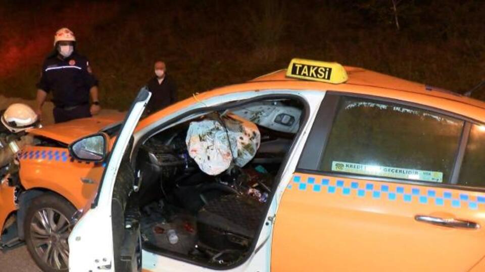 Eyüpsultan'da taksinin çarptığı at öldü