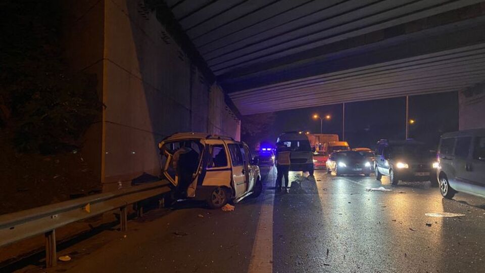 TEM Otogar Bağlantı Yolunda zincirleme kaza