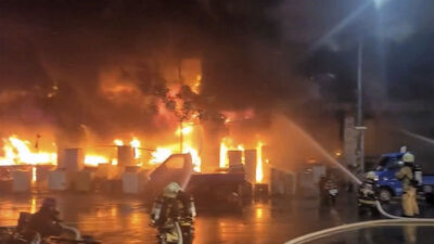 Tayvan'da korkunç yangın!