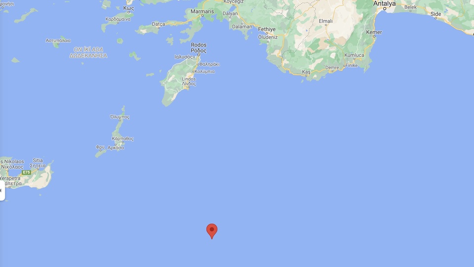 Kaş'ın 155 km açığında 6 büyüklüğünde deprem!