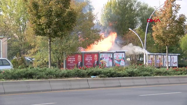 Ankara'da MTA Kampüsü önünde doğalgaz patlaması!
