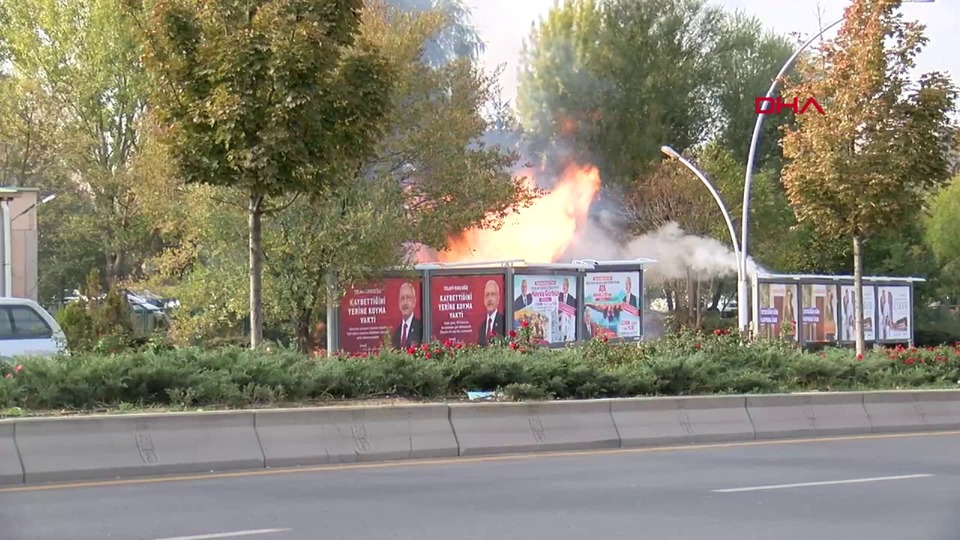 Ankara'da MTA Kampüsü önünde doğalgaz patlaması!