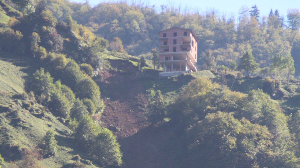 Heyelanda korku dolu anlar!