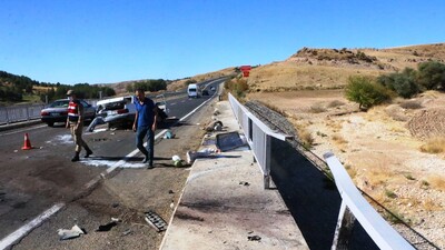 Adıyaman'da feci kaza! 4 yaralı