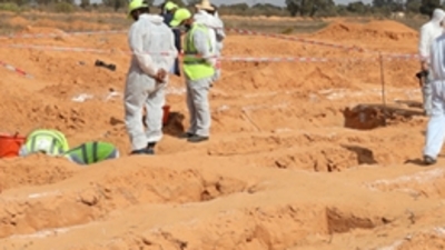 Libya'daki Terhune kentinde yeni bir toplu mezar bulundu