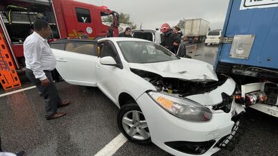 15 araç birbirine girdi!