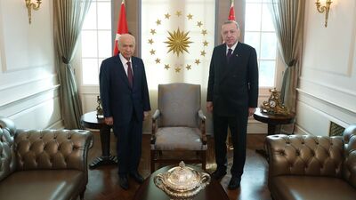 Cumhurbaşkanı Erdoğan ile Bahçeli görüştü