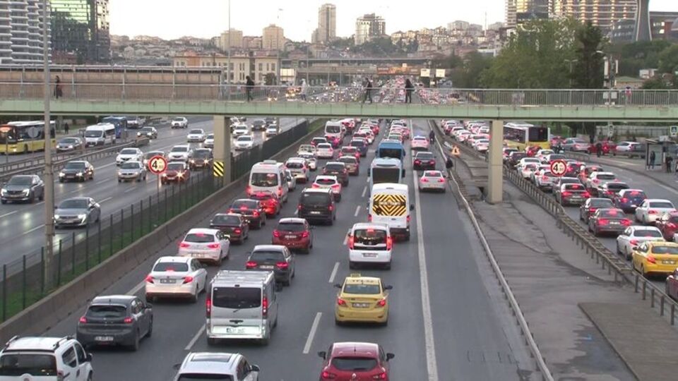 İstanbul'da trafik yoğunluğu