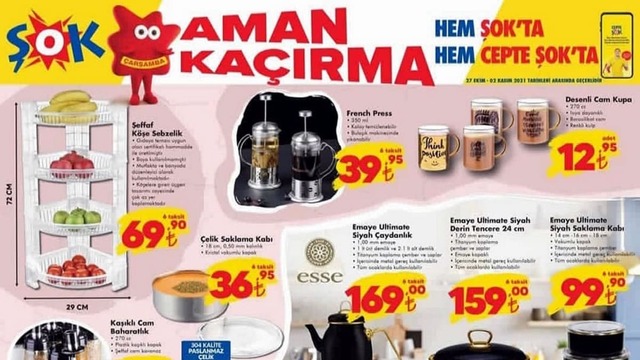 ŞOK 27 Ekim Aktüel ürünler kataloğu