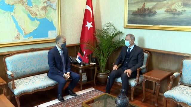 Bakan Akar, Sırp mevkidaşı Stefanoviç'i ağırladı
