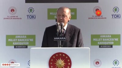Cumhurbaşkanı Erdoğan Ankara Millet Bahçesi'ni açtı
