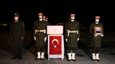 Şehit uzman çavuş memleketine uğurlandı