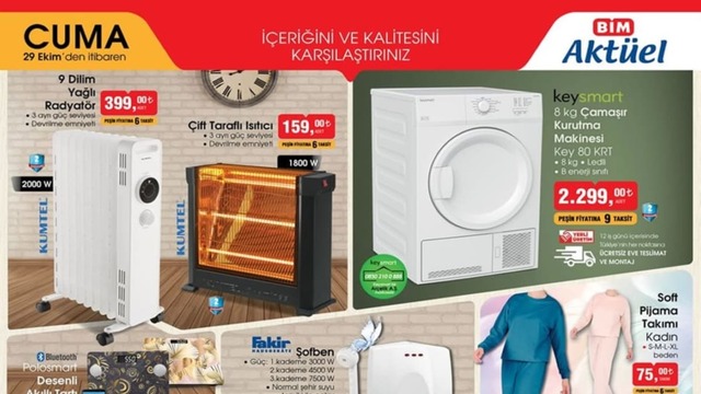BİM'de haftanın indirimli ürünler listesi