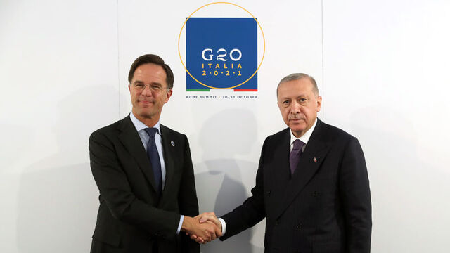 Cumhurbaşkanı Erdoğan, Rutte ile bir araya geldi