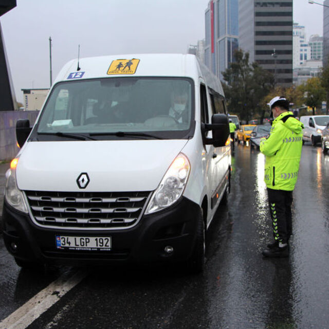 İstanbul'da okul servislerine denetim