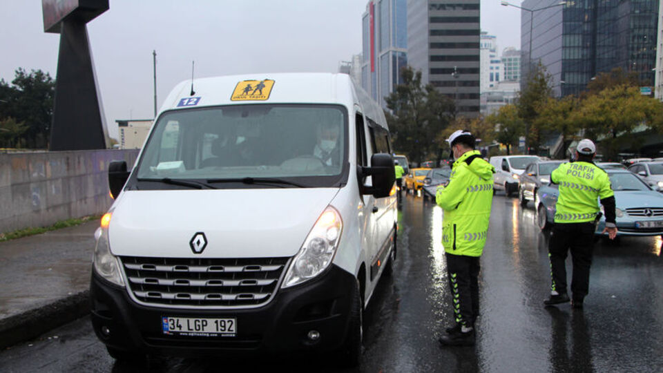 İstanbul'da okul servislerine denetim