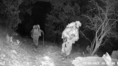 Teröristler fotokapanla tespit edilmiş