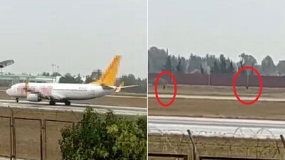 Adana'da uçak pistine girmişlerdi! Sıcak haber!