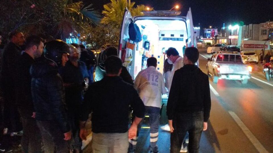 Yayaya çarpan motosikletin sürücüsü öldü