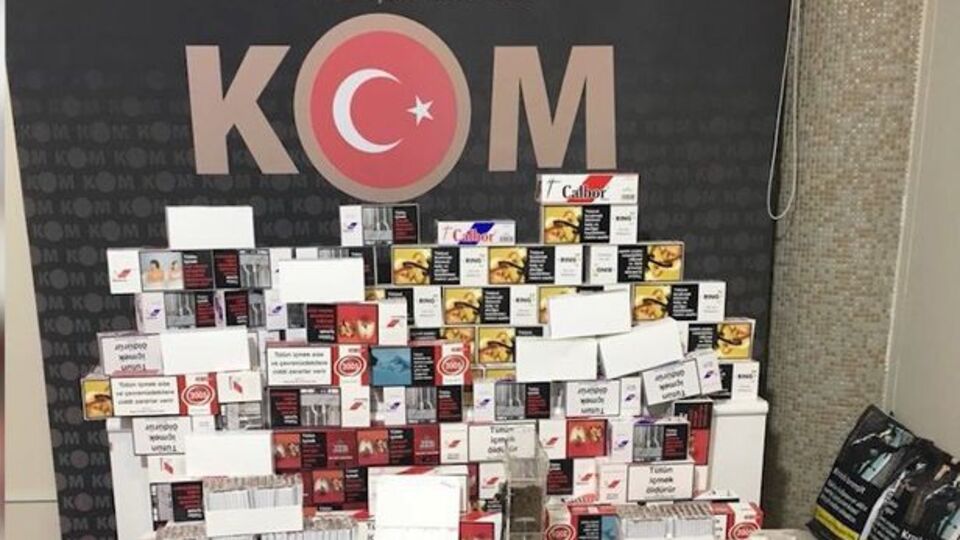Kırıkkale'de 40 bin makaron ve 50 kilogram kaçak tütün ele geçirildi