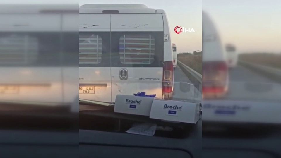 Ambulansın zor anları kamerada!