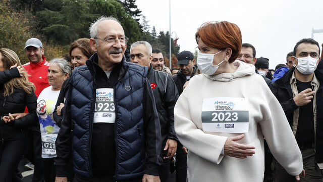 Kılıçdaroğlu ve Akşener maratona katıldı