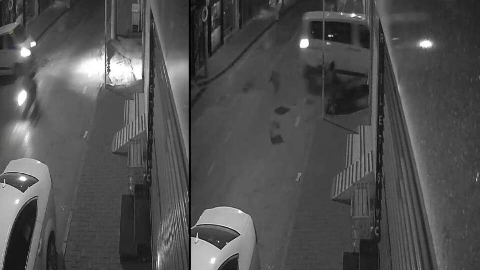 Feci kazada motosikletliyi bırakıp kaçtı