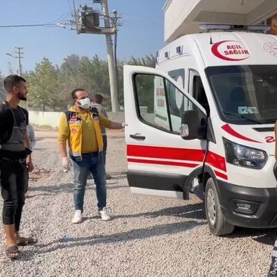 Burnuna kumanda düğmesi kaçtı!