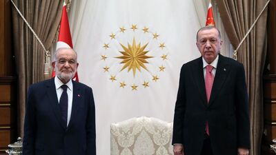 Cumhurbaşkanı Erdoğan, Karamollaoğlu'nu kabul etti
