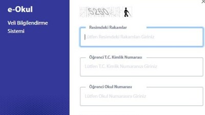 e-Okul VBS giriş ekranı