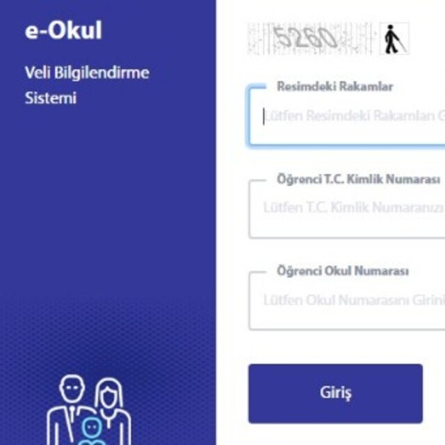 e-Okul VBS giriş ekranı