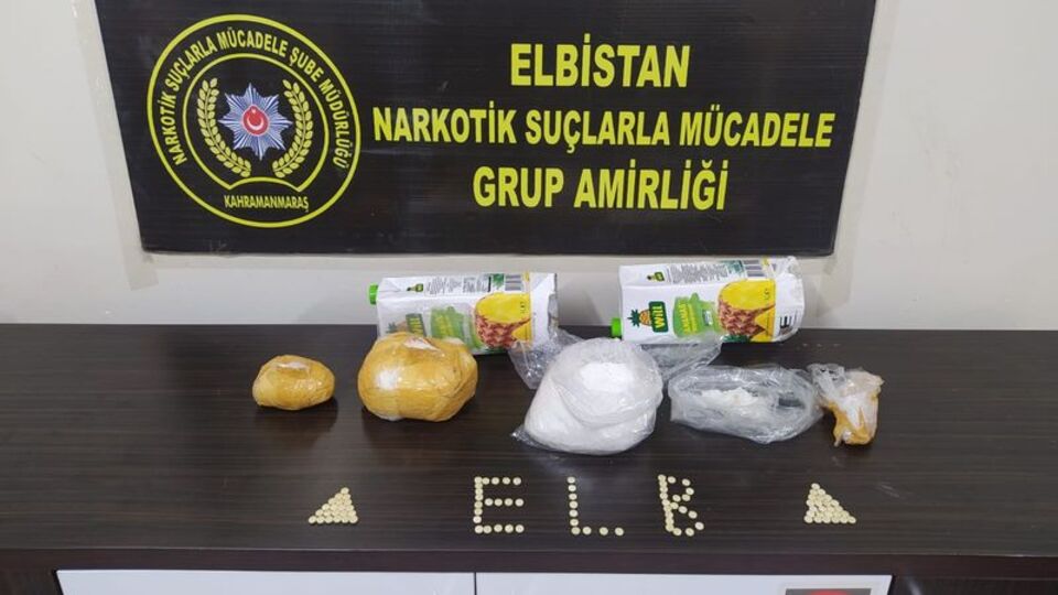 Meyve suyu kutularında uyuşturucu! 3 tutuklama