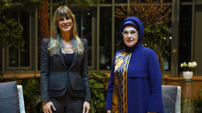 İspanya Başbakanı Sanchez'in eşini ağırladı