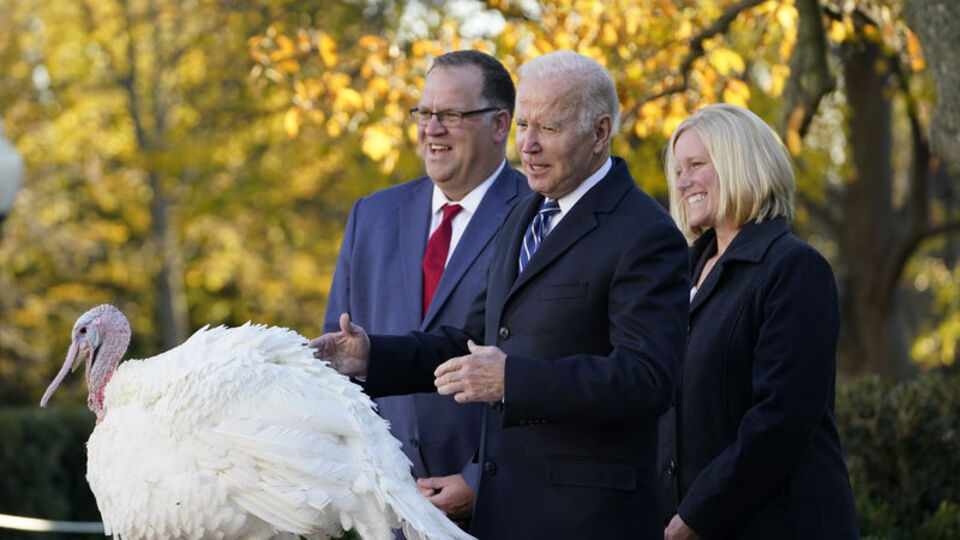 Biden, Şükran Günü için hazırlanmış iki hindiyi affetti