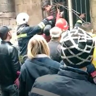 Çocukların çığlıklarını duyan oraya koştu!