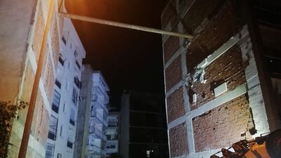 İzmir'de panik! 5 binada 55 daire boşaltıldı