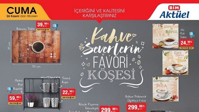BİM 26 Kasım haftanın indirimli ürünleri