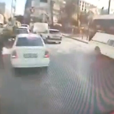 Otobüsün freni patladı! 6 araca çarptı! O anlar kamerada!