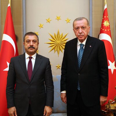 Cumhurbaşkanı Erdoğan, TCMB Başkanı Kavcıoğlu ile görüştü