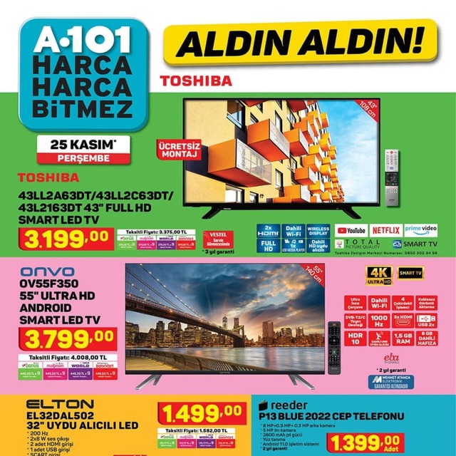 25 Kasım A101 aktüel ürünler kataloğu