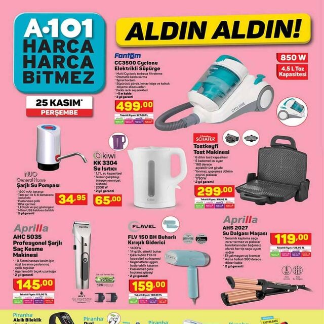 A101'de bu hafta neler var?