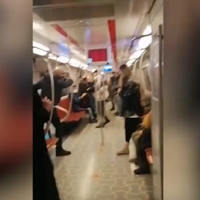 Metroda dehşet dakikaları