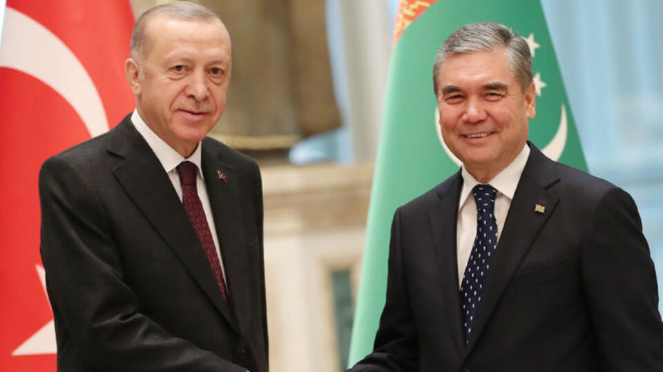 Cumhurbaşkanı Erdoğan Türkmenistan'da